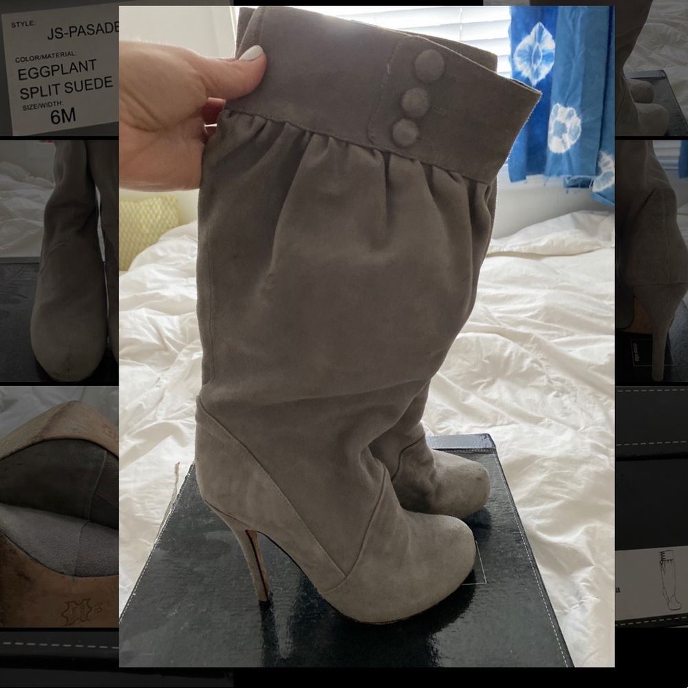 Dolce Vita Tori suede knee high boots w dust bag
